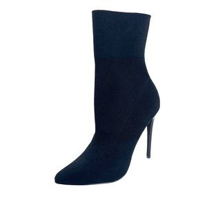 Steve Madden Sock Ankle Stiletto Knit Boots
